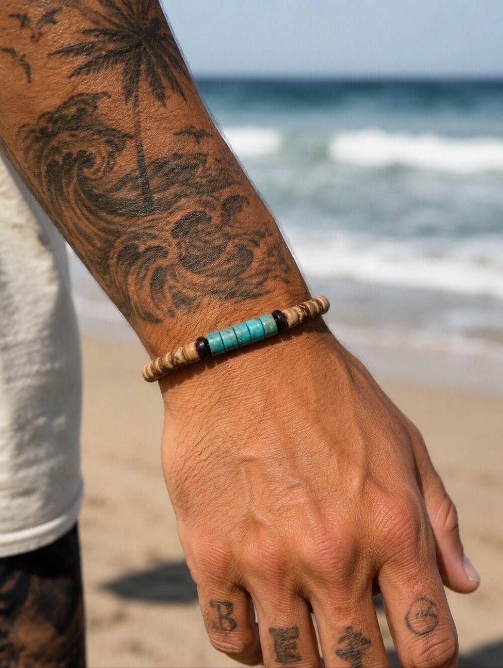 Coconut Bead Bracelet